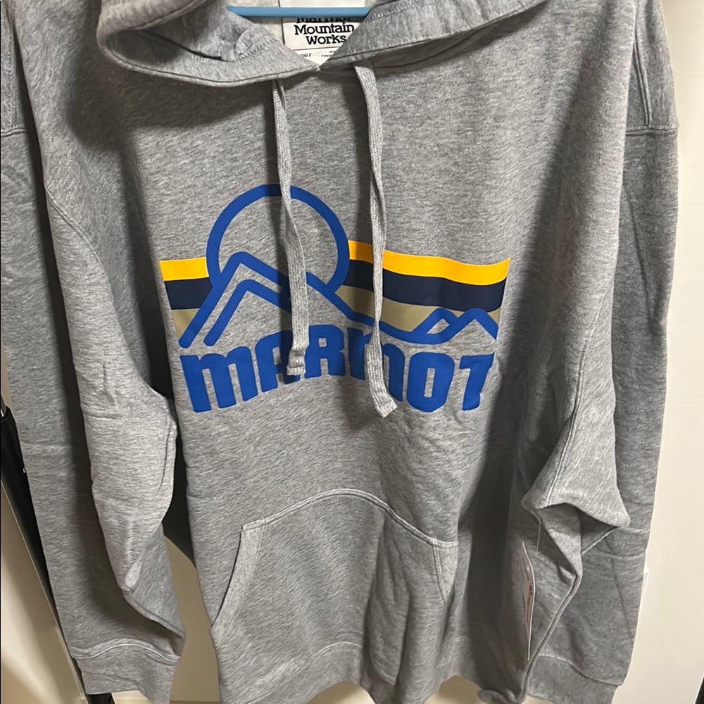 Marmot Gray and Blue Sweatshirt 3XL